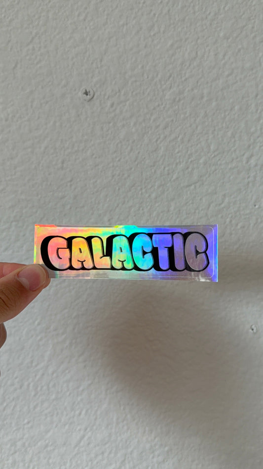 galactic studios holographic sticker