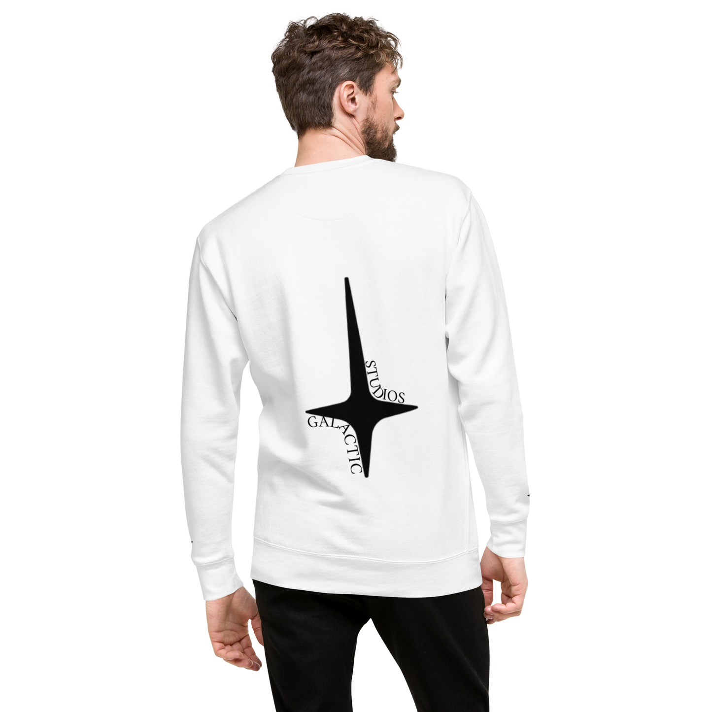 Galactic studios star embroidery crewneck
